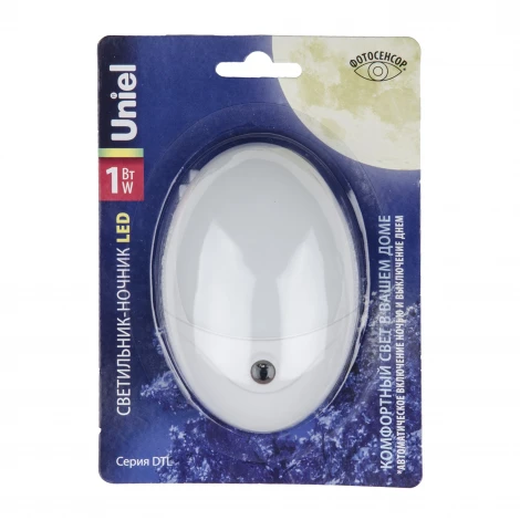 Ночник Uniel DTL-317 Овал/White/Sensor