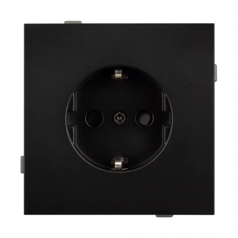 Механизм электрической розетки SCT-TENDO-MEU1-PL-BK (230V, 16A) (Arlight, Черный) 054079