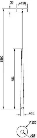 Подвесной светильник Maytoni Cascade MOD132PL-L6BK (LED, 220V, на проводе)