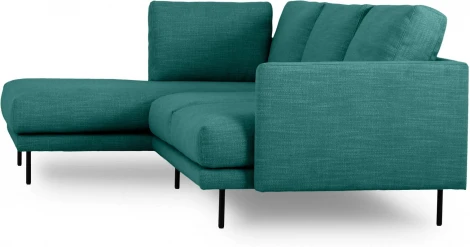 Диван Ricadi угловой ОГОГО (арт.727517), (Рогожка,Ткань/Бирюзовый)