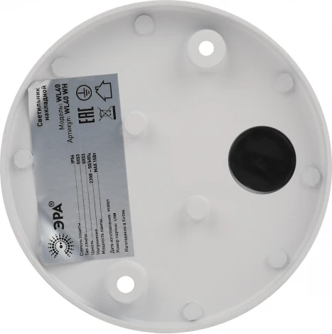 Точечный светильник ЭРА WL40 WH (220V, круглые, IP54)