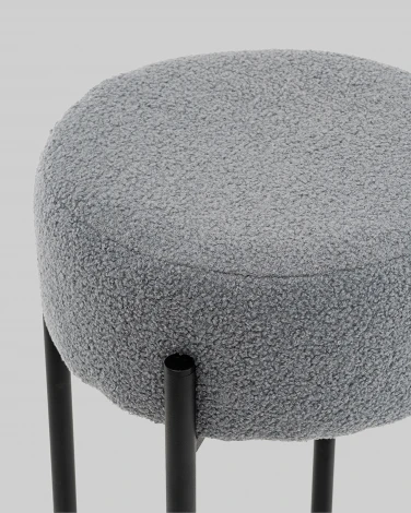 Стул барный Беккет букле светло-серый Stool Group арт.УТ000041573