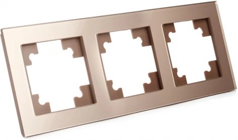 Рамка на 3 поста (шампань) Stekker Катрин 39529