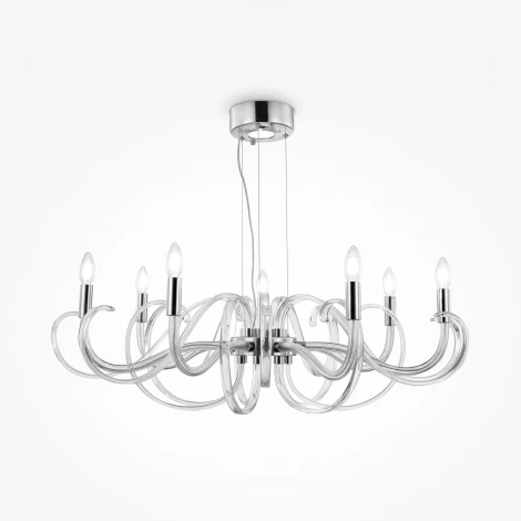 Подвесная люстра Maytoni Atlanta MOD051PL-07TR (220V, на тросе, свеча)