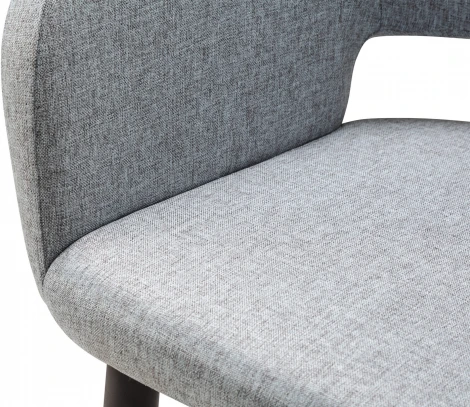 Стул барный R-Home Oscar Сканди Грей/Черный