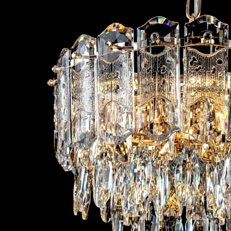 Подвесная люстра хрустальная Modelux MODELUX ML.7085.400 GD