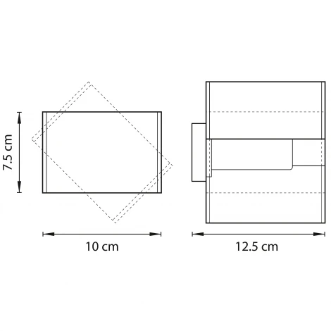 Настенный светильник Lightstar Pezzo 801610 (220V, куб)