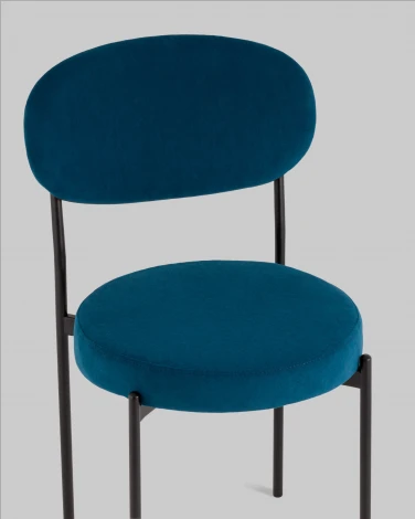 Стул Бриф DD велюр синий 4 шт. Stool Group арт.УТ000041542