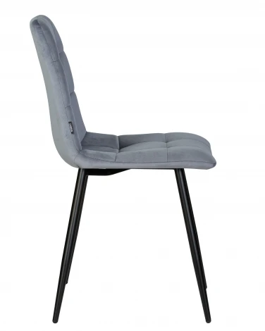 Стул обеденный CHILLY (Серо-голубой Holland 14, основание черное)
