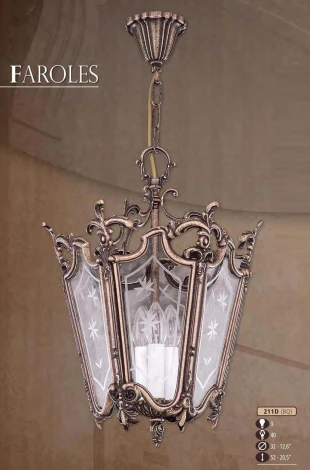 Подвесная люстра Riperlamp 211D 211D/3 BQ