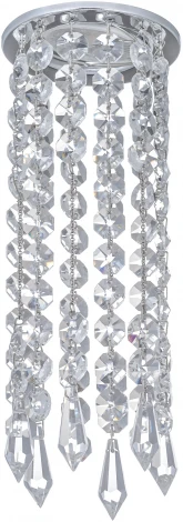 Встраиваемый светильник хрустальный Dio D'Arte Osimo Nickel GU10.5.14.8.707 N