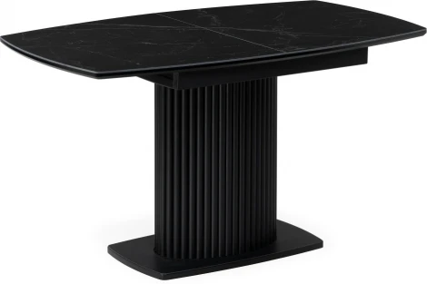 Керамический стол Фестер 140 (Фестер 140(180)х80х76 черный мрамор / черный) Notta арт.571396