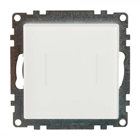 Выключатель сенсорный двухклавишный (белый) Stekker Катрин 50275