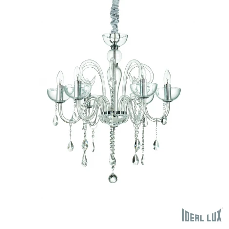 Подвесная люстра Ideal Lux Canaletto SP6 TRASPARENTE