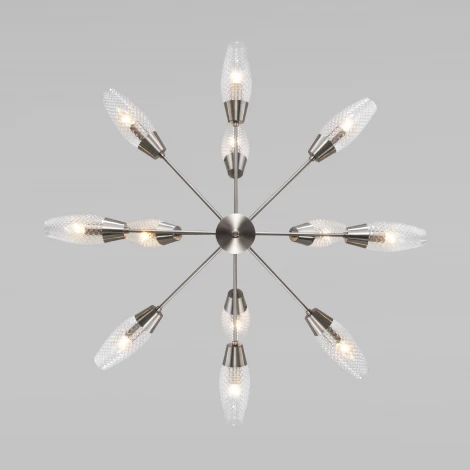 Потолочная люстра на штанге Eurosvet Thalia 60140/12 сатин-никель (220V)