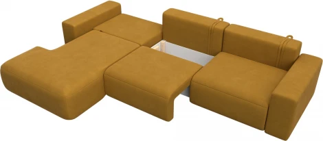 Диван угловой Лига-036 НПБ Классик Лонг левый угол Лига Диванов (Велюр) арт.127784L