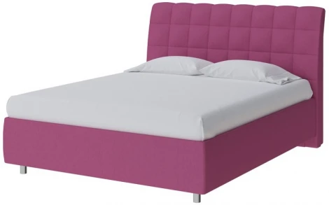 PROxSON Кровать Volumo без основания (Ткань: Рогожка Savana Berry (фиолетовый)) 90x200