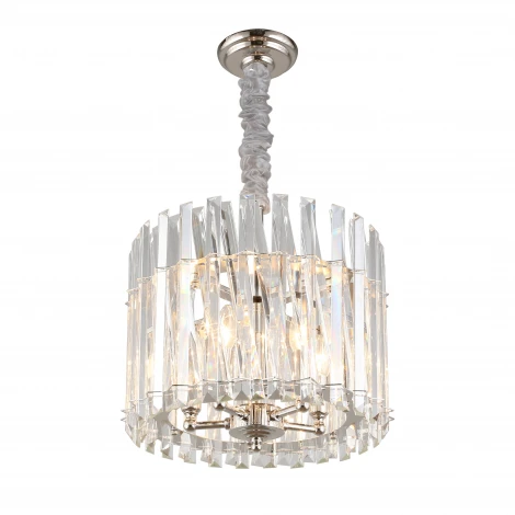 Подвесная люстра Aployt Verene APL.808.03.05 (220V, хрусталь, на цепи, свеча, круглые)