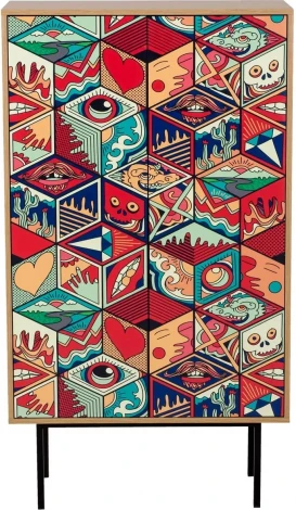 Шкаф 2-дверный Boho Color ОГОГО (арт.595620), (ЛДСП/Дуб Корбридж)