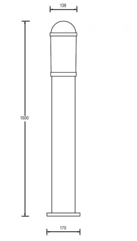 Наземный светильник Oasis Light 61735 Bl (220V, круглые, IP44)