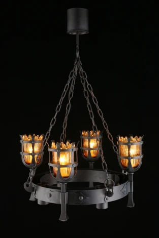 Подвесная люстра Aployt Simona APL.500.03.08 (220V, на цепи, под старину, факел)