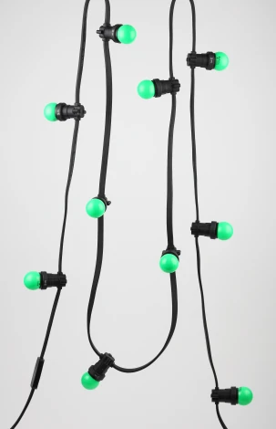 Лампочка светодиодная зеленая для Белт-лайт E27 1W ЭРА ERAGL45-E27