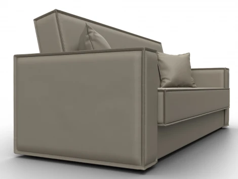 Диван-книжка Куба (ДСП,ЛДСП/Пластик/Экокожа/Бежевый) Лига Диванов 127449