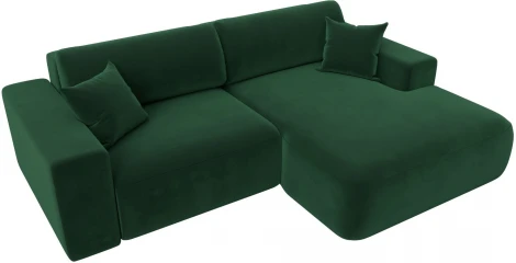 Диван угловой Лига-036 НПБ Классик правый угол (Зеленый/Велюр) Лига Диванов арт.121376