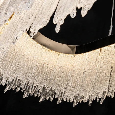 Подвесная люстра светодиодная хрустальная Modelux MODELUX ML.6028.1000 GD