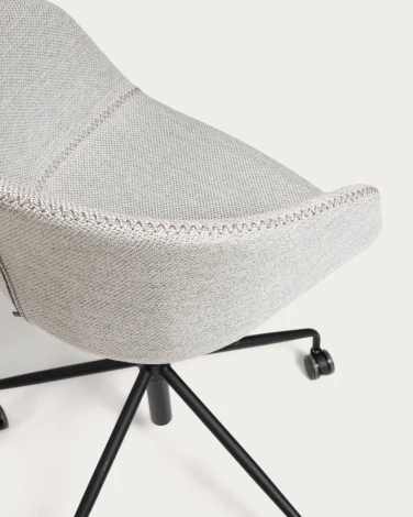 Обеденный стул La Forma (ex Julia Grup) Yvette (Серый/ Сталь,Пена,Металл,Пенополиуретан)