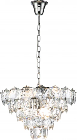 Люстра подвесная Fiaba V000050 (12010/11P Chrome) (220V, хрусталь, на цепи)