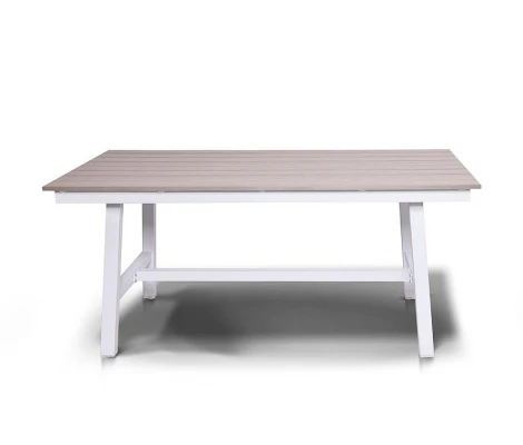 "Сан Ремо" стол обеденный из ДПК, каркас алюминиевый 4SIS арт.УТ-00000523