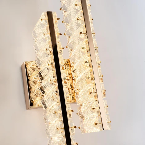 Бра светодиодное хрустальное с регулировкой цветовой температуры Modelux MODELUX ML.753.02 GD