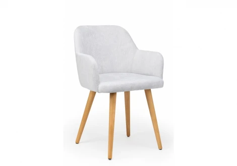 Стул деревянный Инфини 360 светло-серый (ocean 021) / светлое дерево 631779