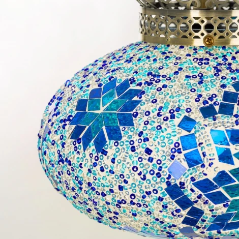 Подвесной светильник с подвесками Citilux Каир CL419126 Мозайка синяя