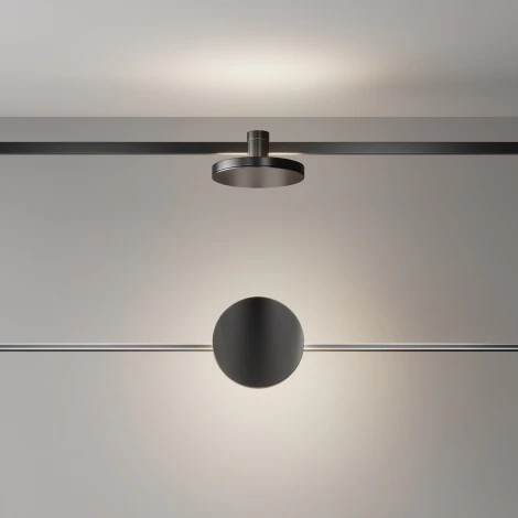 Трековый светильник магнитный 4000K 7Вт Maytoni Plato TR152-1-7W4K-B (LED, 24V, круглые)