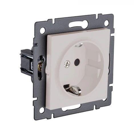 Розетка штепсельная SCHUKO 16A/250 В кашемир матовый Kollinger REA-002CM для Aspekt, Eleganz, Reflex