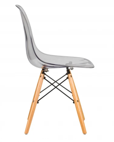 Набор 4 шт стул обеденный DOBRIN DSW CASPER (ножки светлый бук, цвет прозрачный)