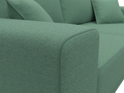 Диван прямой Льюес (Зеленый/Рогожка) Лига Диванов арт.123336