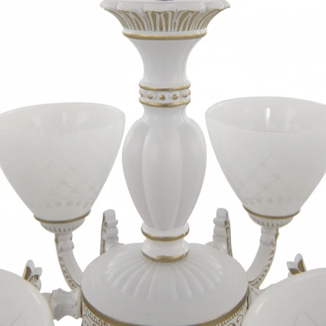 Подвесная люстра Arte Milano AM343837 343837/6 WT+G (220V, на цепи)