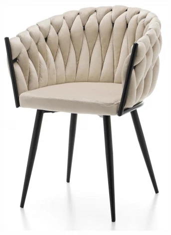 Набор из 2 стульев Refuge Cadence Hesby Металл, Черный HSBI_DC146_beige_2