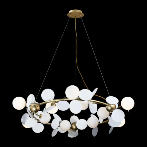 Подвесная люстра Loft IT Matisse 10008/1050 white (220V, на тросе, шарики)