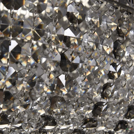 Потолочная люстра светодиодная APL LED Sicilia SH610.2.80.R.Ni.4000.Clear.731 (220V, хрусталь, круглые)