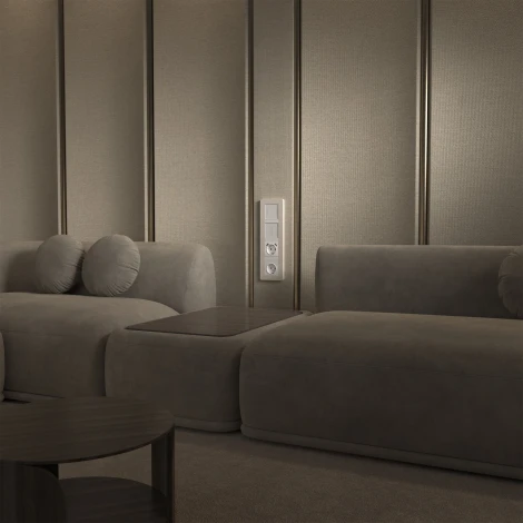 Рамка на 4 поста (айвори/белый, soft-touch) Werkel W0043066 (a067257)