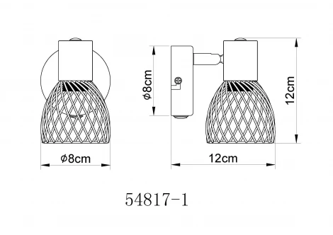 Спот с выключателем Isabelle 54817-1 Globo (220V)