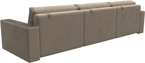 Диван прямой с декором Лига-049 НПБ Лонг Лига Диванов (Велюр) арт.128421