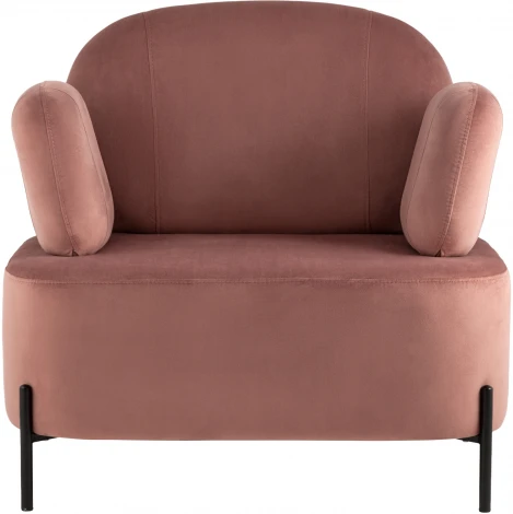Кресло Stool Group Кэнди с подлокотниками велюр пыльно-розовый УТ000035880