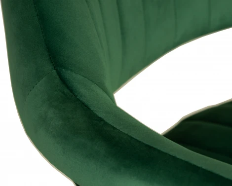 Стул барный DOBRIN CHARLY BLACK (зеленый велюр (MJ9-88)) 5019_BlackBase-LM BLACK, цвет сиденья зеленый (MJ9-88), основания черный