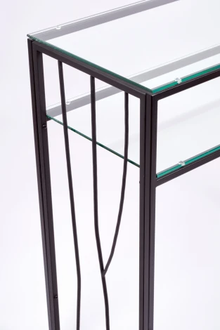 Консольный стол AllConsoles 1123-CB clear черный муар