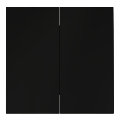 Клавиши для выключателя/переключателя двухклавишного Voltum S70 VLS000308 (черный матовый)